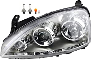 Johns, Scheinwerfer passend für Opel Corsa C 07/03-12/09 links + Leuchtmittel