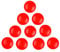 Office Magnets, 100Pcs Red Colourful Round Refrigerator and Whiteboard Magnets