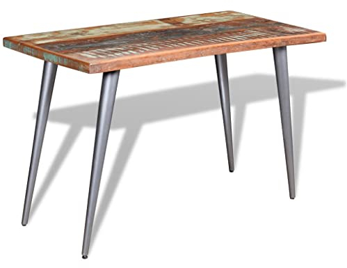 lvssiao Stehtisch Bistrotisch Bartheke Tresentisch, Esstisch Altholz Massiv 120x60x76 cmWohnzimmer Bar Tresen Theke Stehtisch