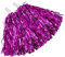 Hooshing 12 Stück Hot Pink Pom Poms Cheerleading Metallfolie mit Schlagstock Griff für Tanzen Sport Party Cheerleading Squads