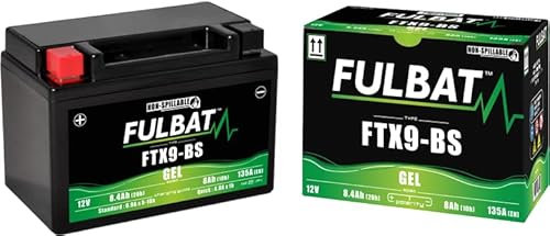 FULBAT YTX9-BS Batterie gel prête à l'emploi Kawasaki Z 750 2004-2013 Z 800 2013-2017 Z 900 Z 1000