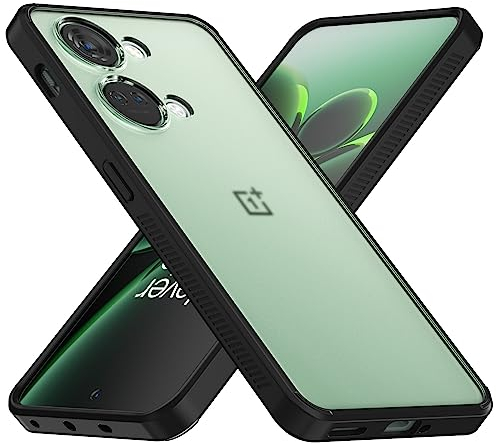 Eastcoo Slim Fit Hülle für Oneplus Nord 3 5G, [Hard Frosted PC Back+Soft Black TPU Bumper] Leichte stoßfeste Schutzhülle für Oneplus Nord 3 5G 2023, Schwarz