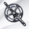 DAZZLEEX Rennrad-Kurbel-Set, 53 39T Scheiben, Aluminiumlegierung, CNC, 170 mm, 130 BCD Doppelkettenblätter 53/39T 9S/10S für -SRAM Fahrrad