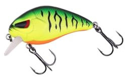 ZECK Wobbler/Kleiner Crankbait für Barsch, Forelle & Döbel - Danny 2.0 | 4,5 cm | 0,5 m F - Firetiger