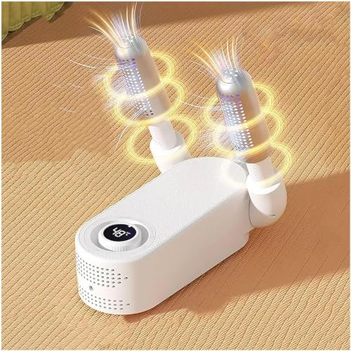 Electric Shoe Dryer, Shoes Dryer Portable, Shoe Warmer with Heat Fan Portable Folding Design and Timer, Shoes Dryer Portable Ski Boot Dryer Portable for Different Types of Footwear Boot Dryer Shoes Dr