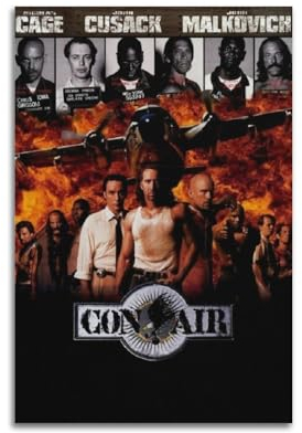 karn Con Air Poster Ästhetische Leinwand Poster Zimmer Dekorative Wandkunst Poster Druck Dekor Poster 20 x 30 cm ungerahmt