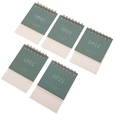 TEHAUX Hausbedarf 5 Stück 2022 Tischkalender 2022 kinder kalender Schreibtischkalender Mini- Mini-Tischkalender 2021 Taschenkalender großer Wandkalender einfach