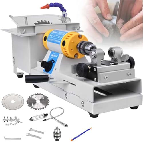 Scie Lapidaire à Bijoux Pour Couper Des Roches, Mini Scies De Table, Meuleuse, Machine De Polissage 0-10 000 Tr/Min Avec Arbre Flexible, Scie à Pierres Précieuses, Coupe De Jade