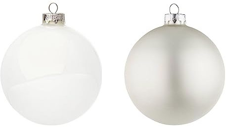 Magi9e Weihnachtskugeln aus Glas, dunkelrot, 8 cm, 6 Stück (16 Kugeln Ø 3,5 cm)