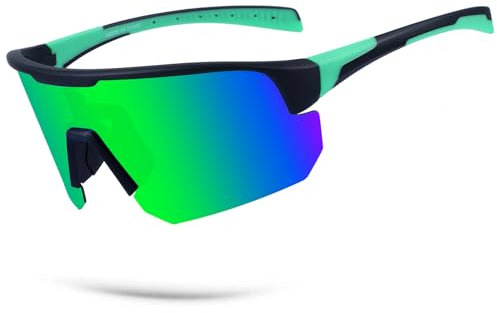 BangLong Fahrradbrille Polarisierte Sonnenbrille Herren Damen, UV400 Schutz Sportbrille für Schnelle, Lauf-, Rennrad Rad-, Biker-, MTB-Brille, Windschutzbrille Fahrrad.