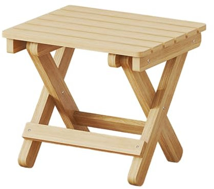 Petit tabouret pliant – Escabeau portable en bois, tabourets pliables en bois | Escabeau pliable léger, repose-pieds pliant, chaise de Camping compacte, repose-pieds pliant robuste pour la randonnée e