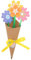 TOYANDONA 1 Satz Blumenstrauß-bastelset Blumenstrauß Kinder Selber Machen Strauß Blumenhandwerk Strauß Blumendekor Handgemachtes Blumenhandwerk Papierblumen Basteln Kraftpapier