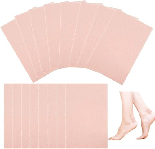 55 Blatt Moleskin für Füße Klebe Maulwurf Haut Patch für Füße, Schuhe, Zehen Prävention Tape Blasenprävention Blasen Pads reduzieren Reibungsschmerzen
