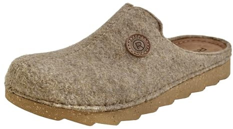 Rohde Herren Pantoffel Hausschuh Softfilz Foggia-H 7100, Größe:42 EU, Farbe:Beige