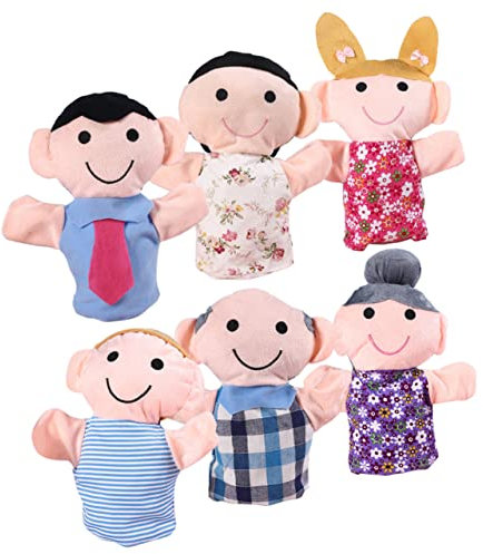 Abaodam 6st Handpuppe Kinderhandspielzeug Gehirnspielzeug Puppen Für Kinder Kuscheltiere Für Kinder Geschmeidiges Handspielzeug Spielspielzeug Vorgeben Puppenspielzeug Plüsch