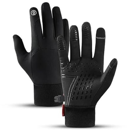 SWZEC NaturVibes - ThermoSlim Handschuhe. ThermoMax Handschuhe (Tiefschwarz,L)
