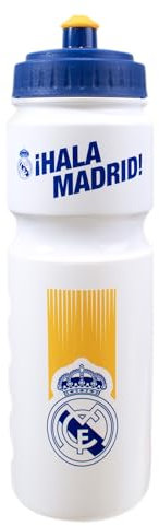 Hy-Pro Unisex-Youth Real Madrid 750ml Plastic Bottle, White