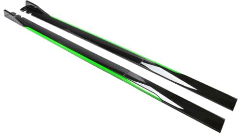 LXWUVIDD Seitenschweller für Mercedes-Benz GLC 2015-2024, Auto-Seitenschweller Seitenrock Flügel Diffusor Anti Crash Splitter Body Kit Auto Zubehö,Green