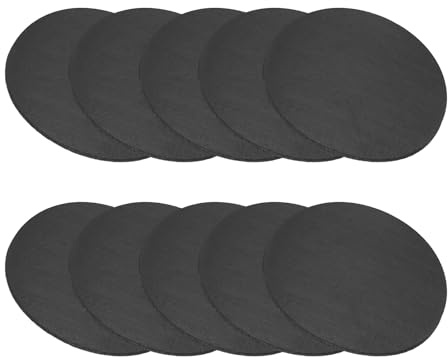 PATIKIL Rubber Solid Discs Washers, 10 Pcs 60mm Dia x 1.5mm Thick Rubber Round Gasket Pad Bushings Spacer Washer for DIY Gasket Craft, Black