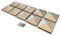 Galvanized Steel Pyramid Shape Fence Post Caps (Pack of 10)