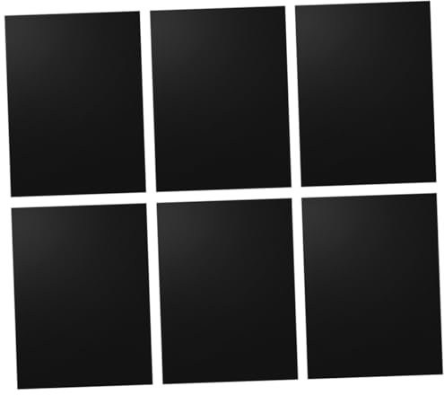 6 Stück Grillmatte aus Glasfaser Schwarz, Antihaft und Hitzebeständig