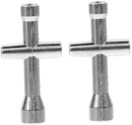SEWACC 2Pcs Cross Sleeve Wrench Screw Nut Installation Tool for Hsp Wltoys Models Compact and Durable Car Screw Remover Spanner
