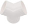 Raccord de conduit circulaire en Y en plastique de 100 mm, joint de conduit en PVC de 10,2 cm pour tuyau de ventilation de hotte aspirante (100 mm)