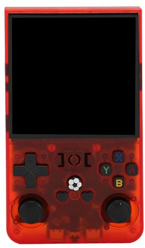 OEBUAFI R36MAX Handheld Game Console with Dual 3D Joysticks and Retro Gaming Console Ideal for Playing At Anytime Anywhere ABSScreen Size (64GB)
