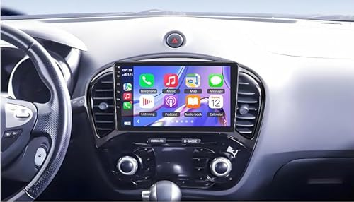 Navigationsgeräte für Nissan Juke 2010-2014 Autoradio mit Bildschirm mit Apple CarPlay & Android Auto Display Bluetooth Radio GPS Navigation Voiture FM/RDS SWC AHD Android 14 4+64G 9 Zoll