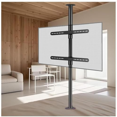 Meuble TV - 32-75inch LCD TV 360 Degrés Cadre Tournant - Support TV Mural pour Télévision Plat Et Incurvé LCD LED, Support TV Inclinable Et Pivotant(200-295cm)