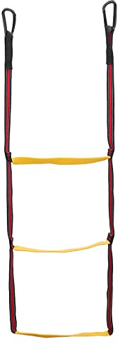 Yhplxyuus 3 Step Boarding Rope Ladder Portable Assisted Boarding Nylon Folding for Yacht Kayak Jet-Skis