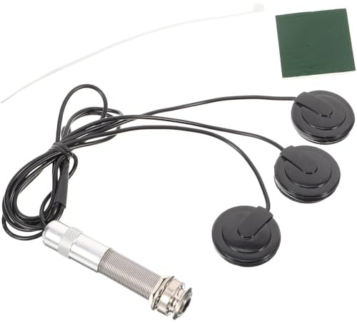 LAPYAPPE Pickup Adesivo Piezoelettrico Acustica Chitarra per e Multifunzione Design Non Invasivo in Plastica per Minimizzare Interferenze and Batteria