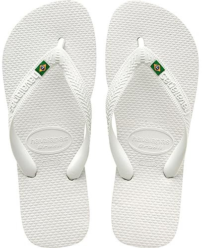 Havaianas - Brasil, Tongs Classiques, Confortables et Durables, Hommage à la Coupe du Monde 1998, Lanières avec le Drapeau du Brésil, Semelle Antidérapante aux Couleurs du Brésil, Adultes Unisexe
