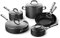 Calphalon 10-Piece Pots and Pans Set, Nonstick Kitchen Cookware with Stay-Cool Stainless Steel Handles, Black