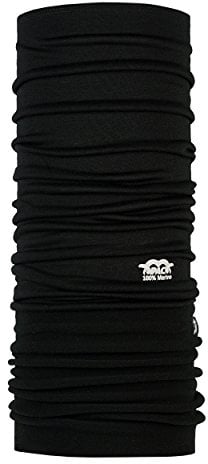 P.A.C. PAC Multifunktionstuch Merino Fleece Black SCHWARZ 8870027