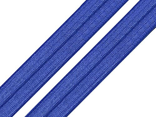 Schnoschi 2 Meter elastisches Einfassband 18 mm blau
