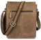 Dos Bros Hunter Leder Umhängetasche Schultertasche Seitentasche Messenger DB-013, Farbe:Hellbraun