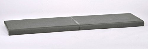 Lycce Klemmkissen Sitzkissen Kunstleder grau 115cm x 38cm