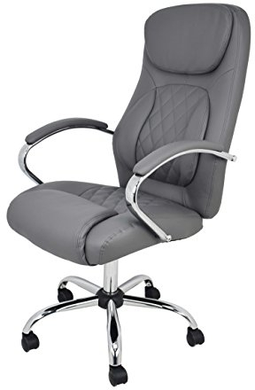 La Silla Española Viveiro Bürostuhl, Leder, Grau, 125 x 64 x 52,50 cm