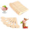 Nikou Cucharas de Madera, 100 piezas de madera cucharas de helado de té Cuchara 10 cm Cubiertos Cubiertos Bupplies