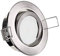 Conceptrun LED Einbaustrahler flach inkl. LED Modul für eine geringe Einbautiefe warmweiß 230V Einbauleuchte rund schwenkbar Edelstahl-Optik geringe Einbautiefe 29mm (Modell: RD20FL)