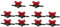 10x Absperrventil Durchflussregler mit 4mm / 8mm Innendurchmesser, aus