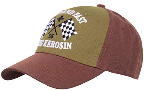 King Kerosin Herren Loud and Fast Baseballkappe, braun, X-Large