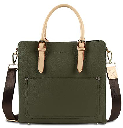 bugatti Ella Handtasche L für Damen, Frauen Tasche groß, Damenhandtasche in olive