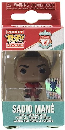 Funko Pop! Keychain: Liverpool - Sadio Mane Mané - Liverpool FC - Neuartiger Schlüsselanhänger - Vinyl-Minifigur Zum Sammeln - Strumpffüller - Geschenkidee - Offizielle Handelswaren - Sports Fans