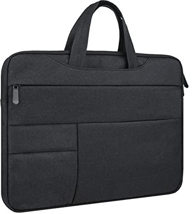 RAINYEAR 16 Pollici Custodia Protettiva per Laptop PC Computer Sleeve Impermeabile Caso Borsa con Multi Tasche e Cinghia della Maniglia, Compatibile 16 MacBook Pro M1 A2141 A2485 2021 2022,Nero