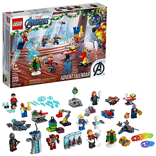 LEGO Marvel The Avengers Advent Calendar 76196 Building Kit, an Awesome Gift for Fans of Super Hero Building Toys; New 2021 (298 Pieces)
