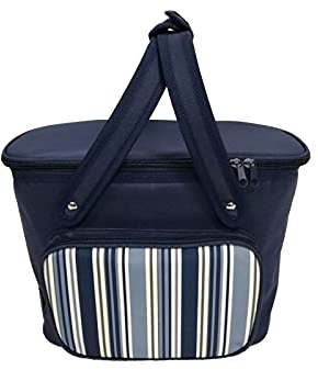 SVITA Kühltasche 20l Tragetasche Isoliertasche für unterwegs Kühlbox Strandtasche Lunchtasche mit Tragegriffen Blau