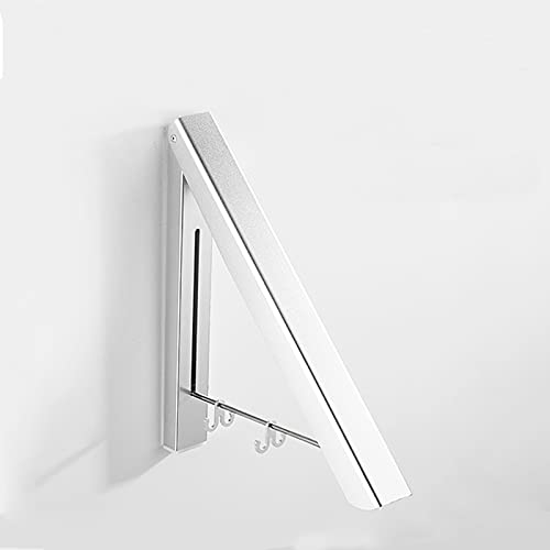 Etendoir Mural Porte-Manteau Mural Pliable Etendoir Cintre Rétractable Porte Manteau Cintre Pliable Économie d'Espace Invisible Support de Séchage Porte