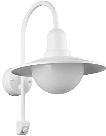 Trio Leuchten LED Außen Wandleuchte Norman 207269131, Aluminium Druckguss Weiß matt, Acryl weiß, exklusiv 1x E27, Bewegungssensor